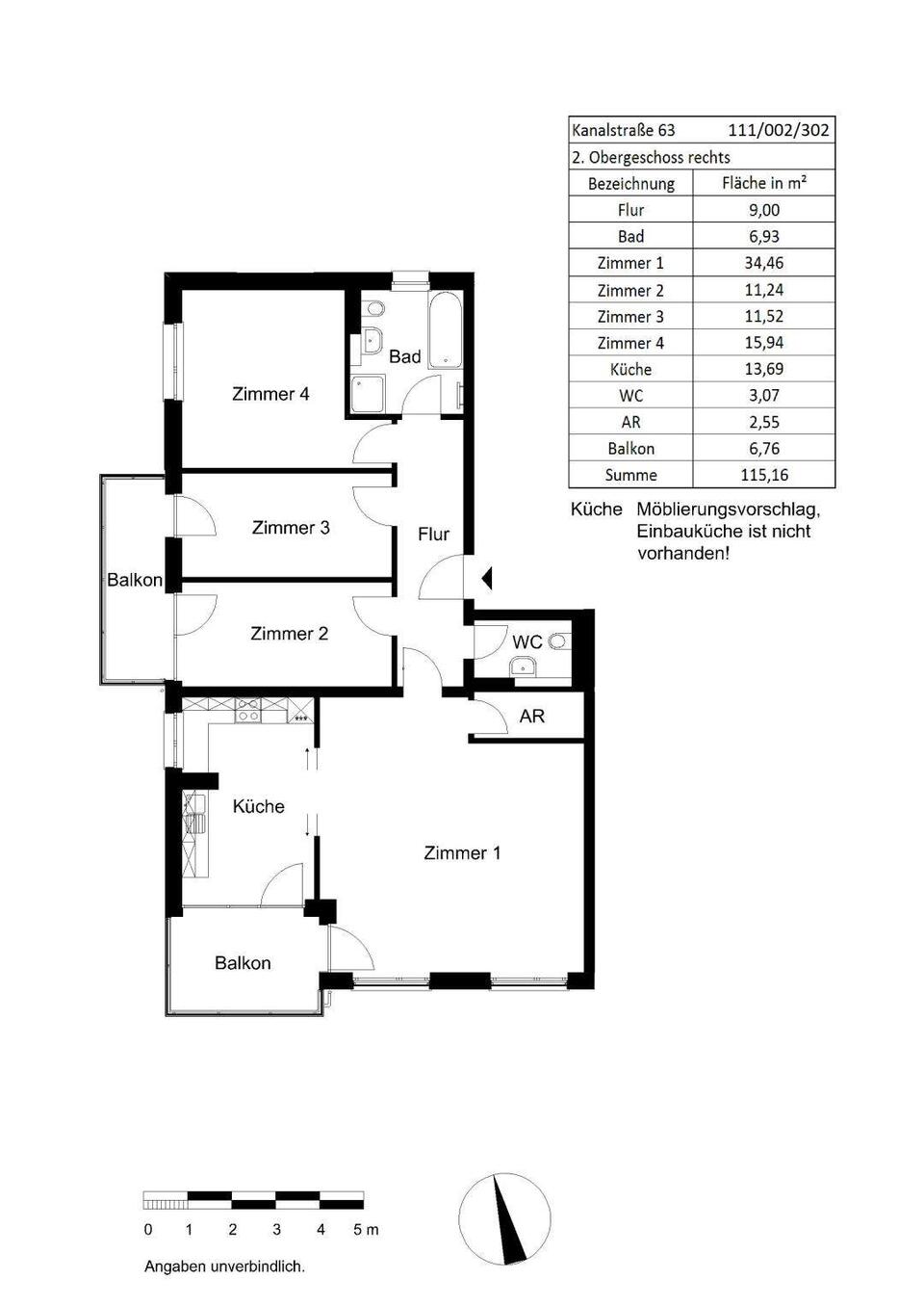 Grundriss Kanalstraße 63, 16515 Oranienburg